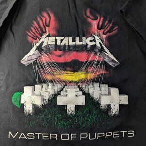 Metallica Master of Puppets Black Tee XL | Iconic Metal Graphic Shirt